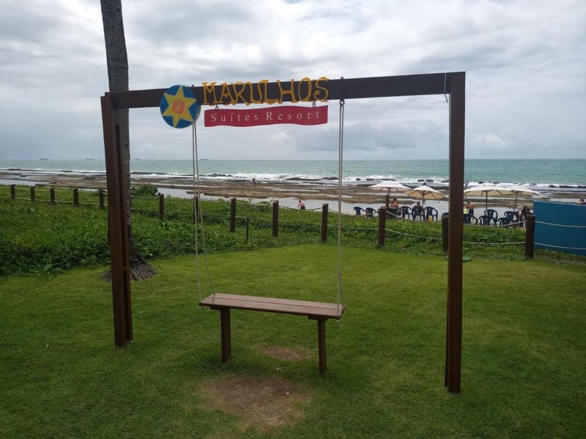 Estudio Marulhos, Varanda Com Vista De Mar E Parque Aquatico, A Beira-Mar Mar De Muro Alto, Com Wi-Fi, Restaurante, Estacionamento E A 10' De Pôrto das Galinhas Eksteriør bilde