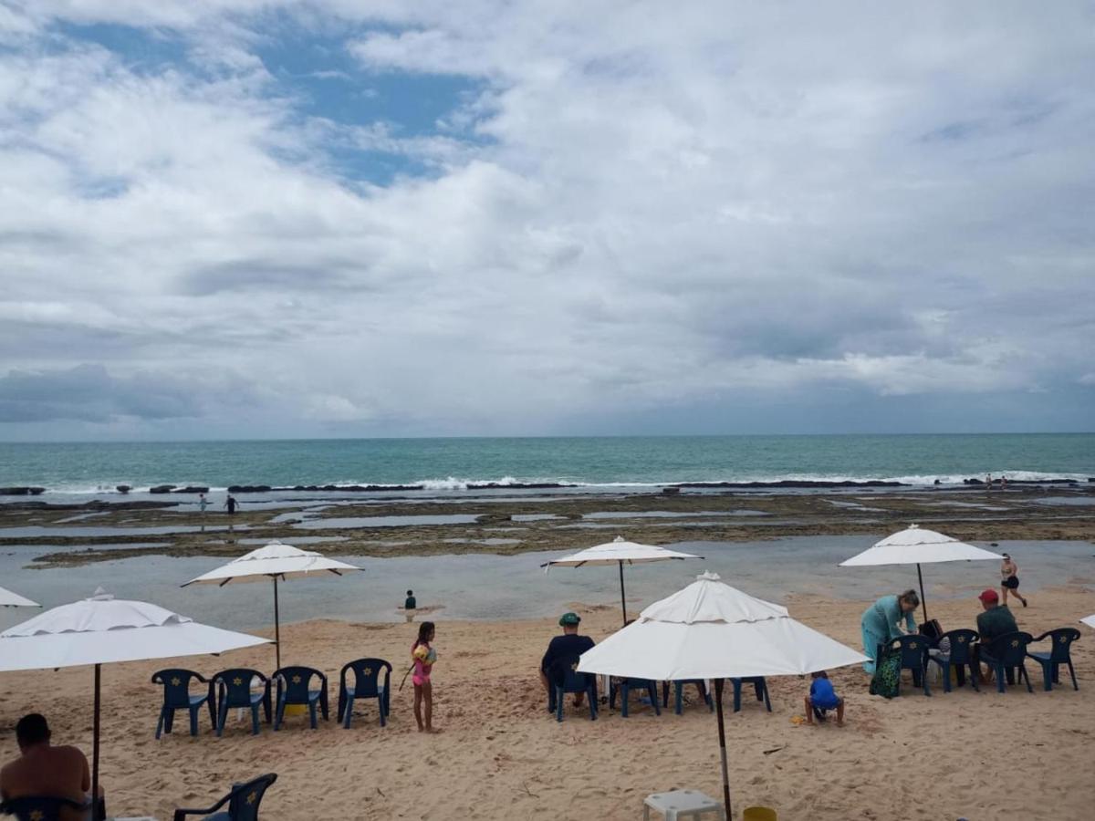 Estudio Marulhos, Varanda Com Vista De Mar E Parque Aquatico, A Beira-Mar Mar De Muro Alto, Com Wi-Fi, Restaurante, Estacionamento E A 10' De Pôrto das Galinhas Eksteriør bilde